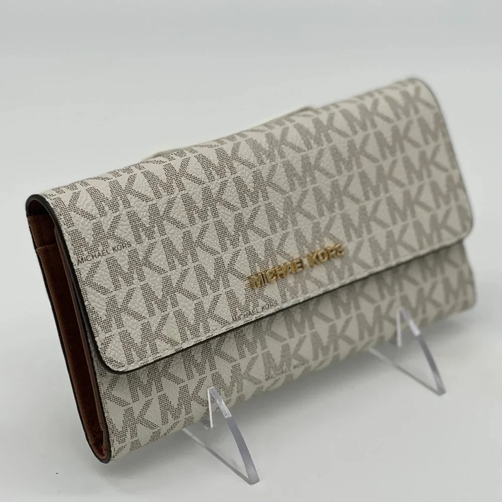 Michael Kors JST LG Trifold Vanilla Wallet